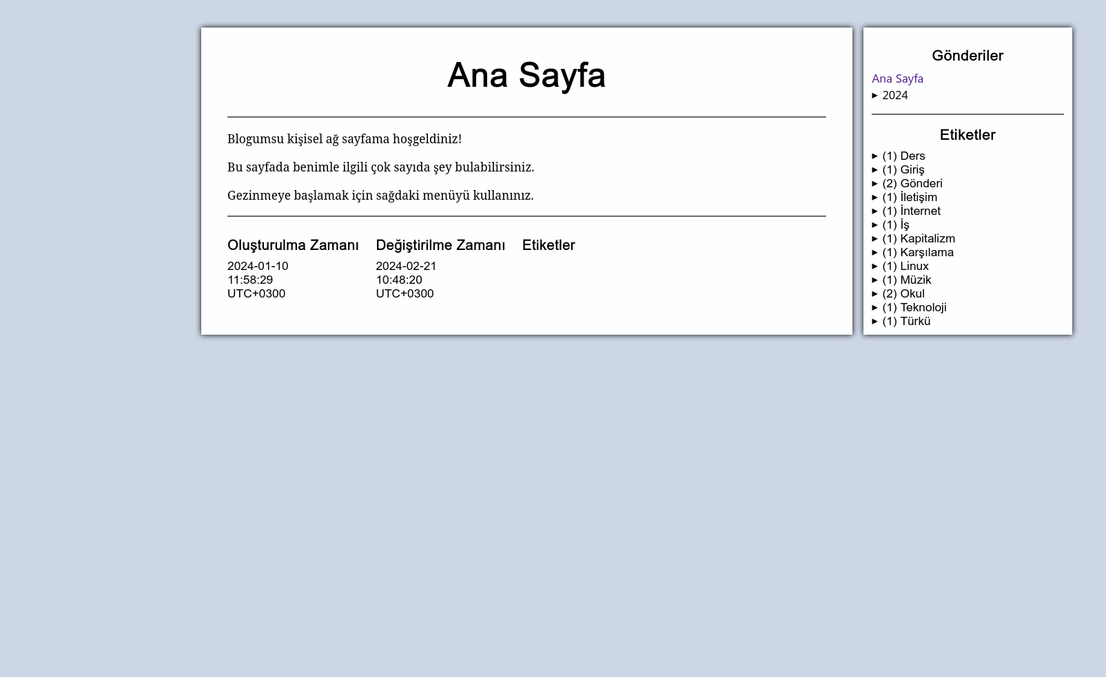 Eski ana sayfa