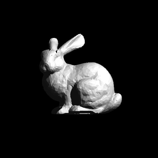 Backface culled short circuit bunny