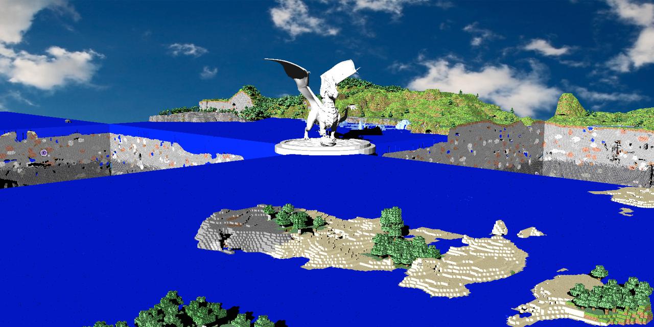 Scenery with dragon